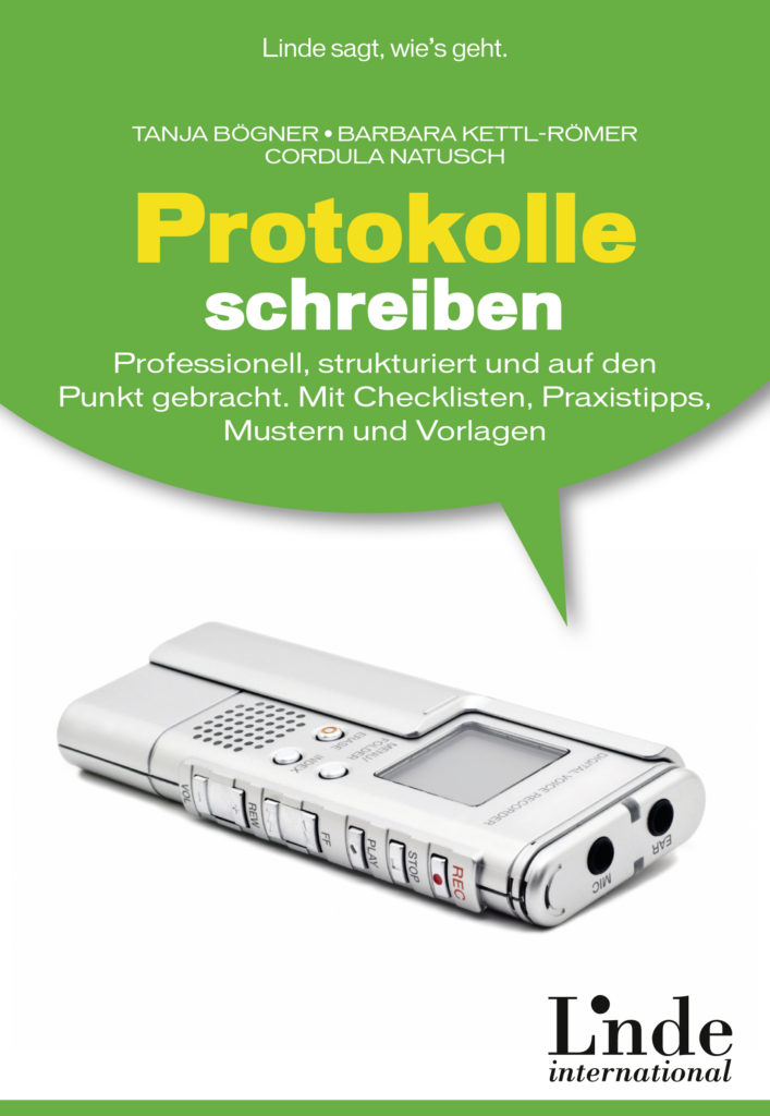 Protokolle schreiben - Buchcover